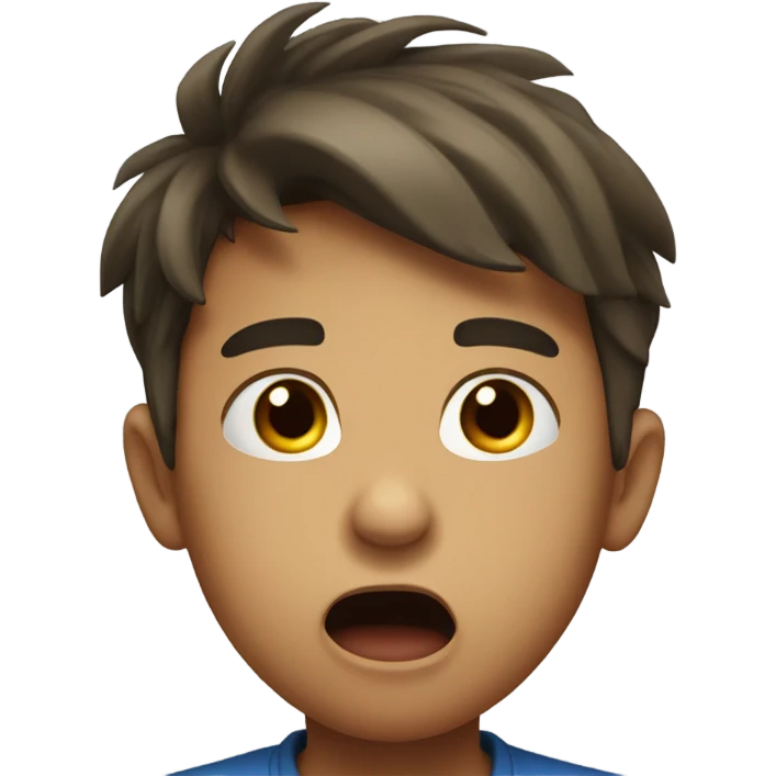 Boy sneeze  emoji
