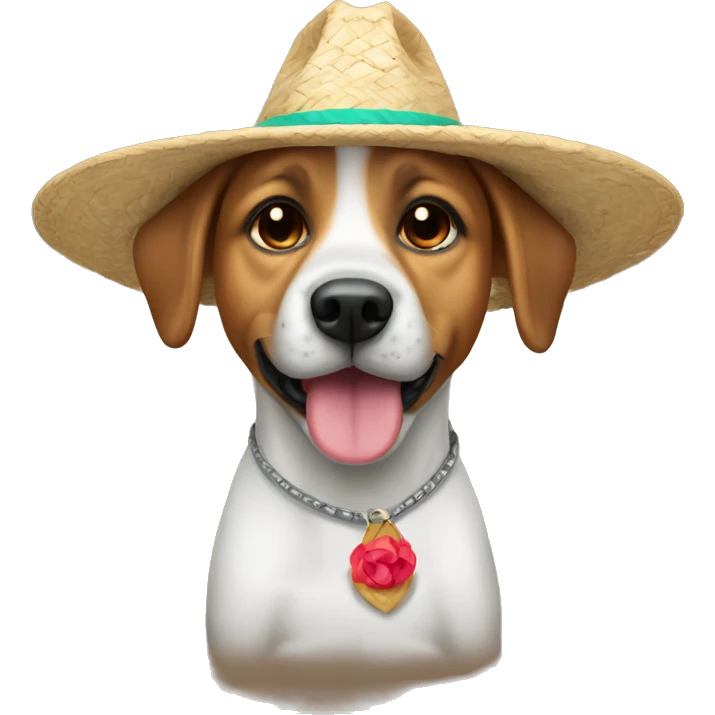 Perro con un sombrero  emoji