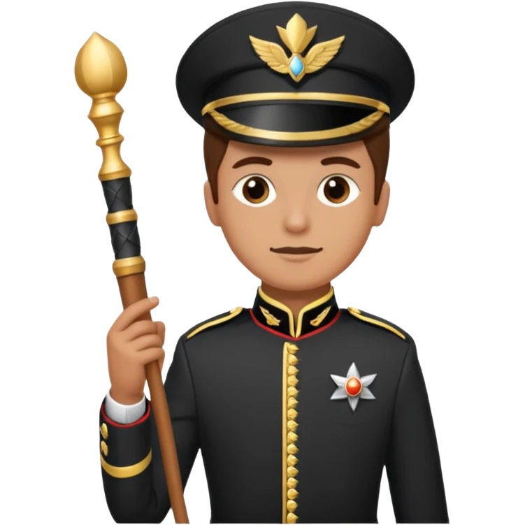 Parade Marchers, drum major emoji