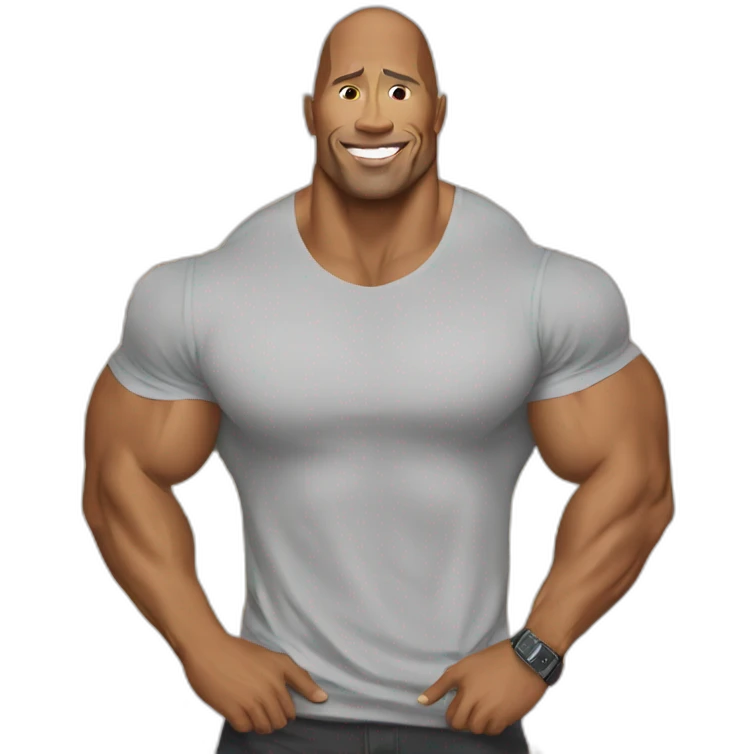 Dwayne Johnson being lgbt emoji