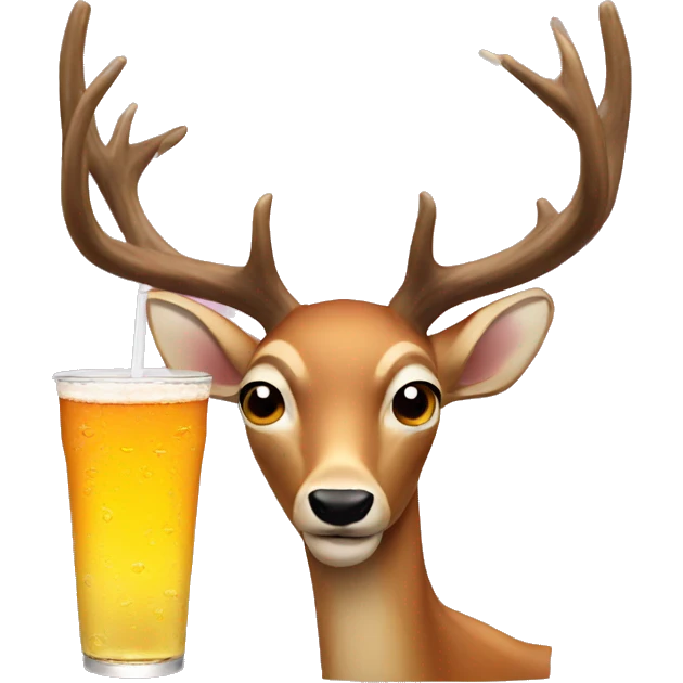 Deer drink redbull emoji