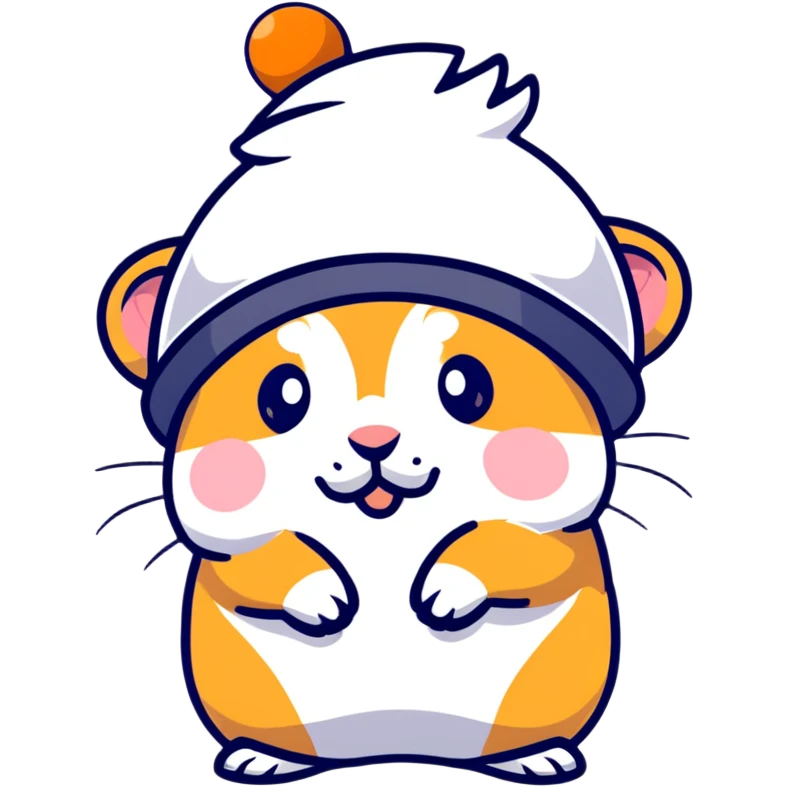 frustrated hamster in a hat emoji