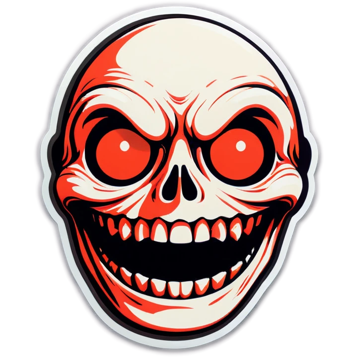 Creepy face  emoji