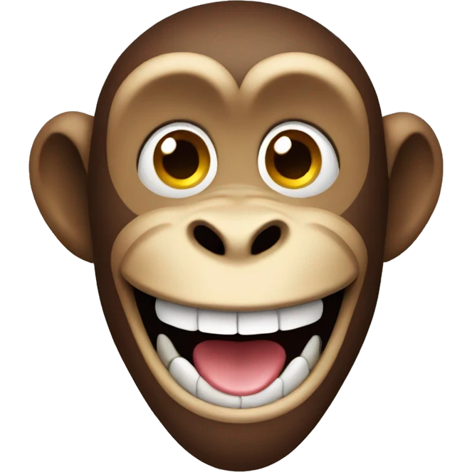 Monkey with a great smile emoji