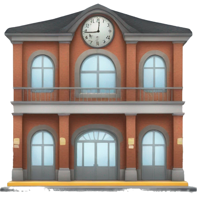 train station emoji