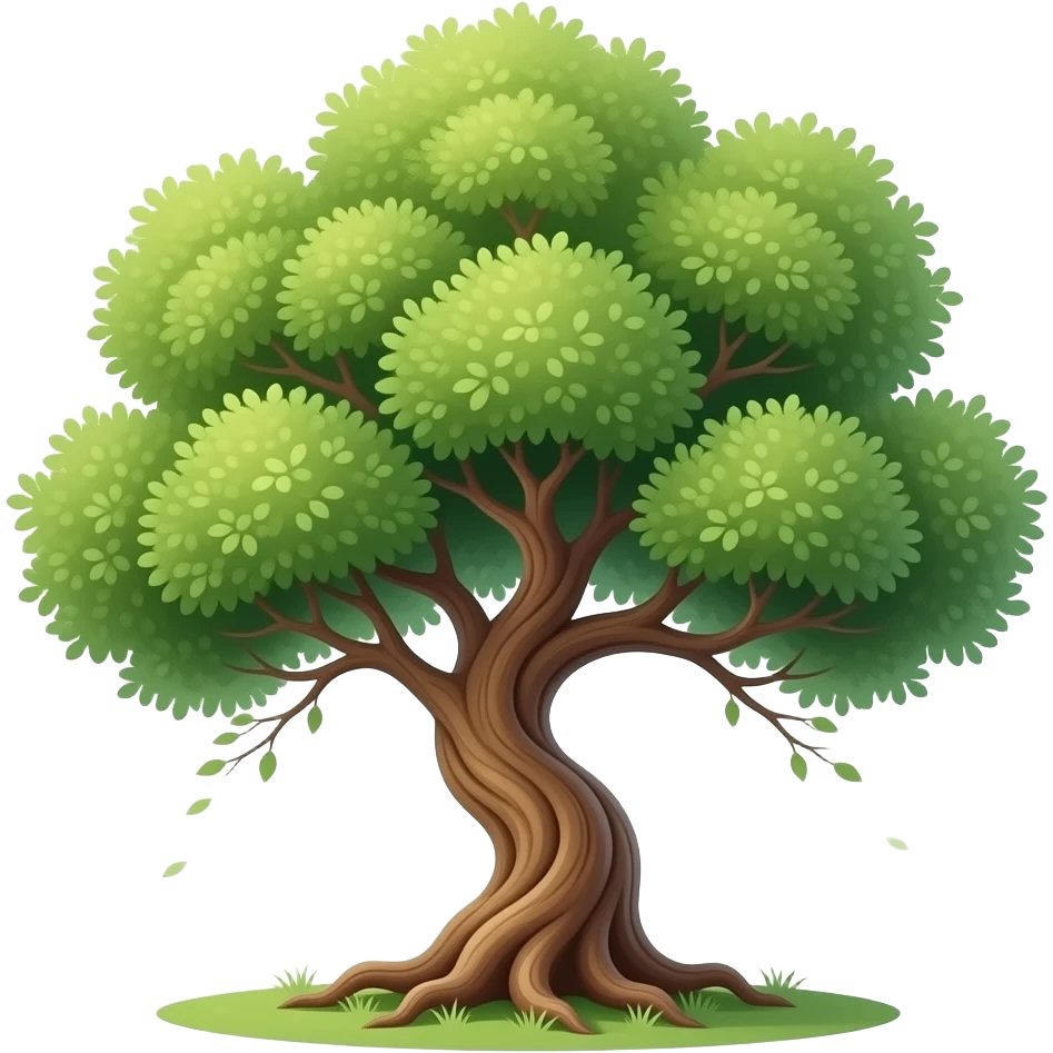 The tree of wisdom wiggles emoji