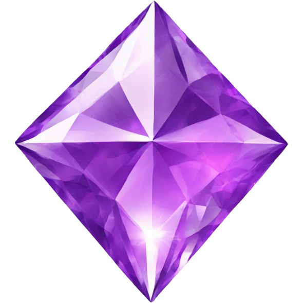 purple diamond, shiny four point star emoji