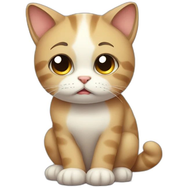 Sad cat emoji