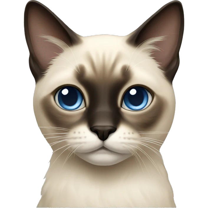 long hair siamese cat emoji