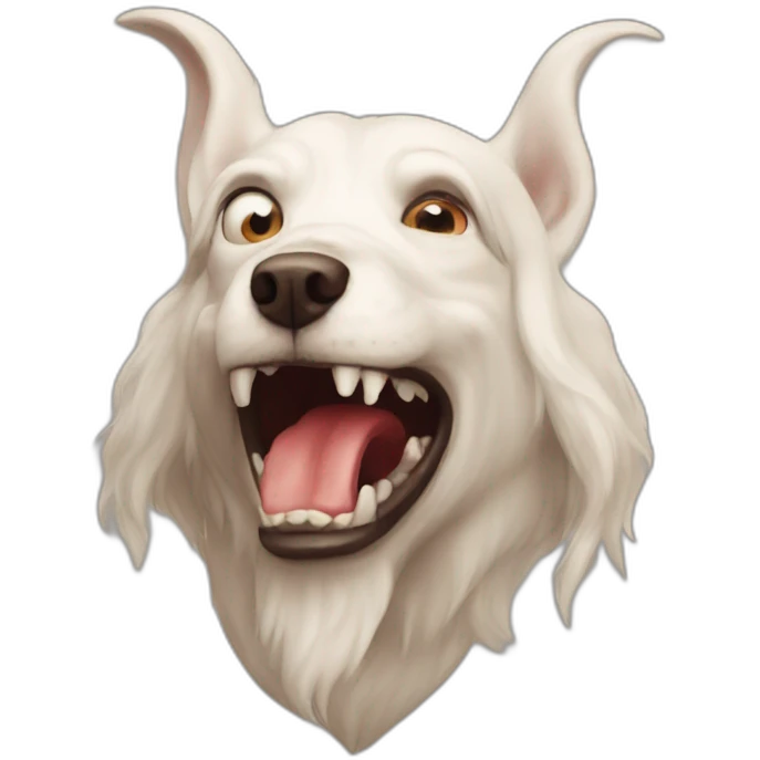 devil of dog emoji