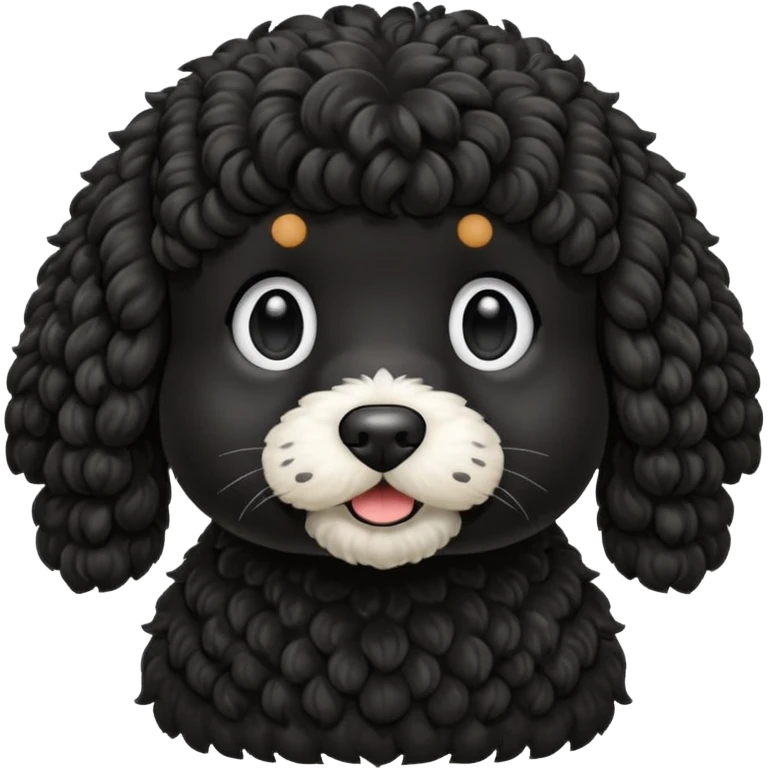 black cockapoo emoji