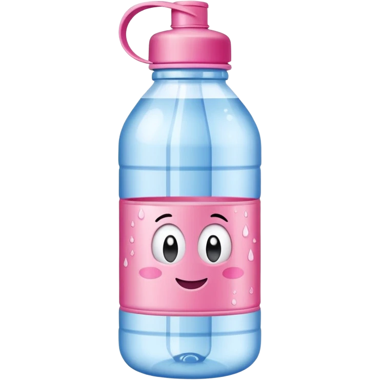 water bottle pink brand emoji