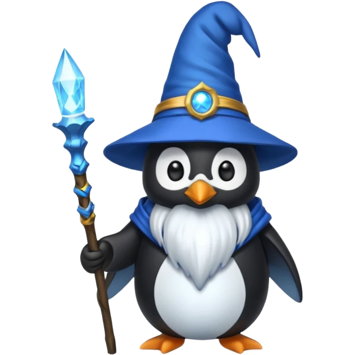 Penguin Wizard emoji