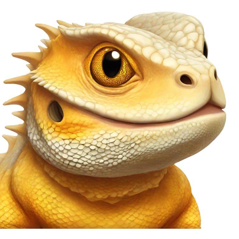 Very fat orange and yellow bearded dragon  emoji