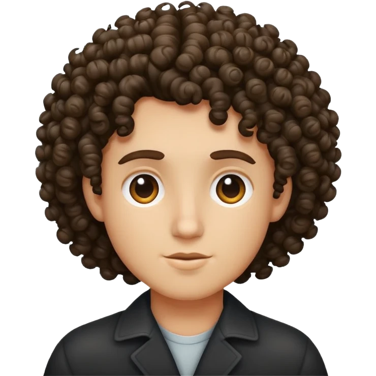 Curly hair emoji