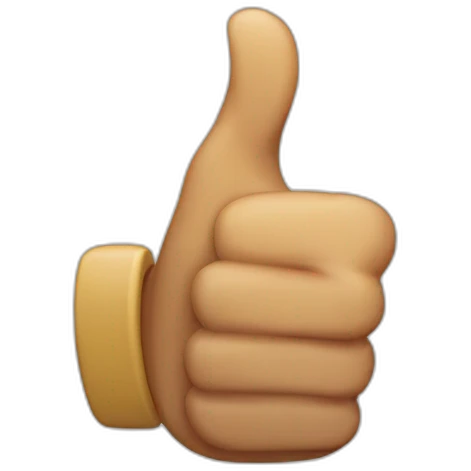 thumbs up by cyborg emoji