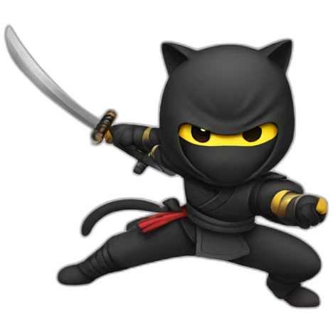 Cat ninja emoji