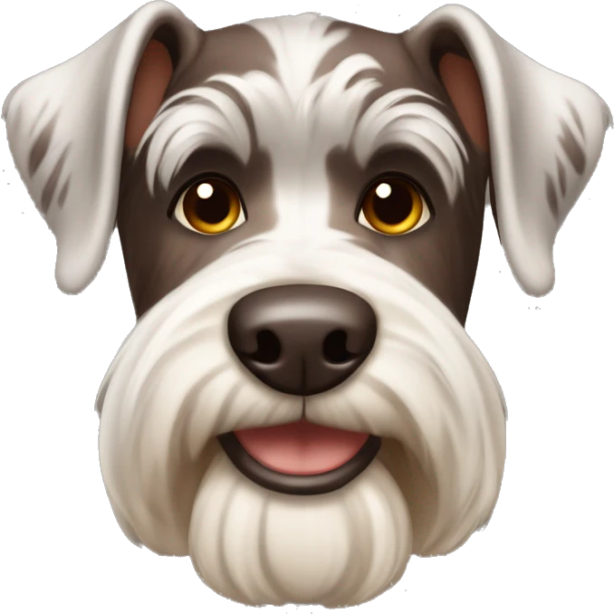 Chocolate Merle schnauzer  emoji