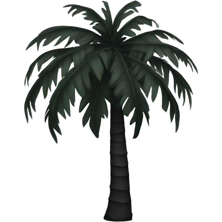 Black palm emoji