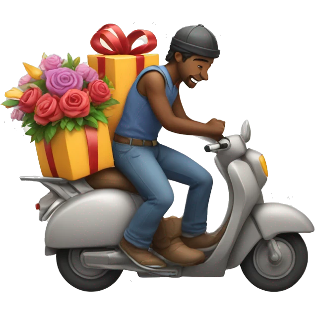 flowers and gift -delivery with magic emoji