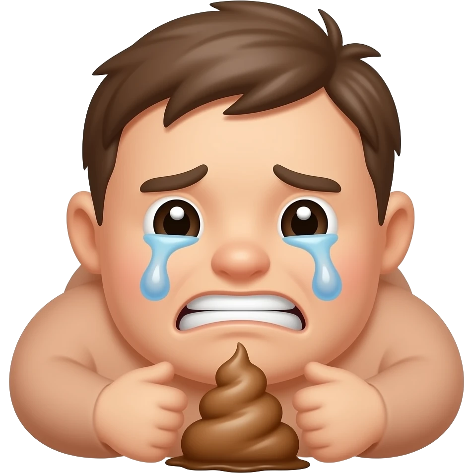 kaka yapan bir 😭 emojisi emoji
