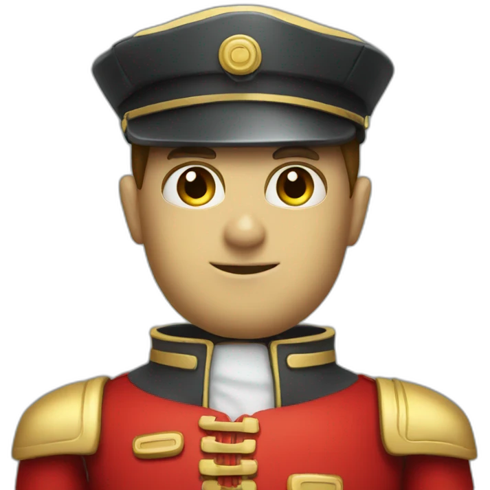 bellboy robot red uniform emoji