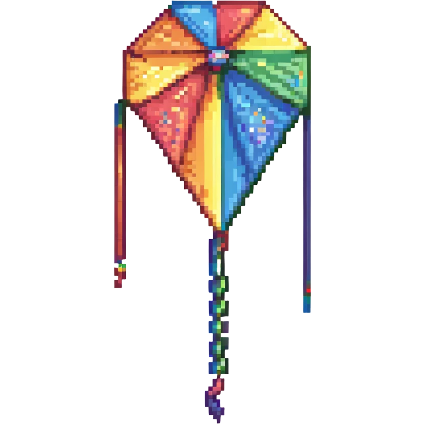 rainbow kite emoji