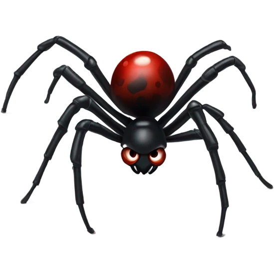 Black widow spider emoji