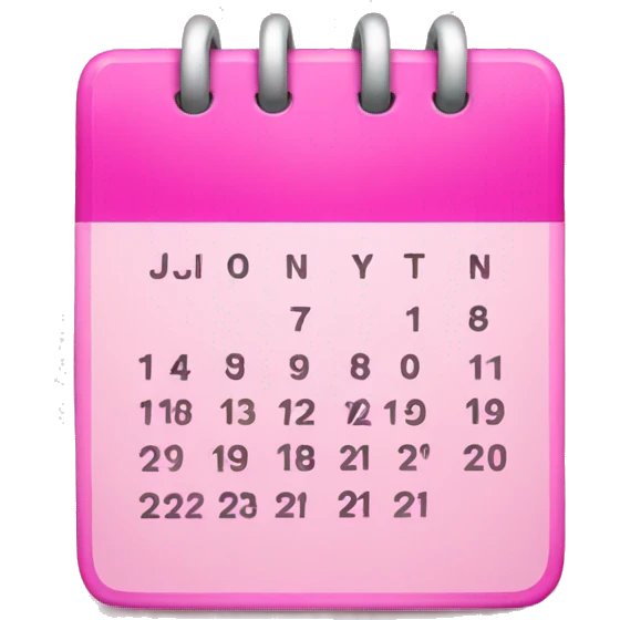 Pink calendar  emoji