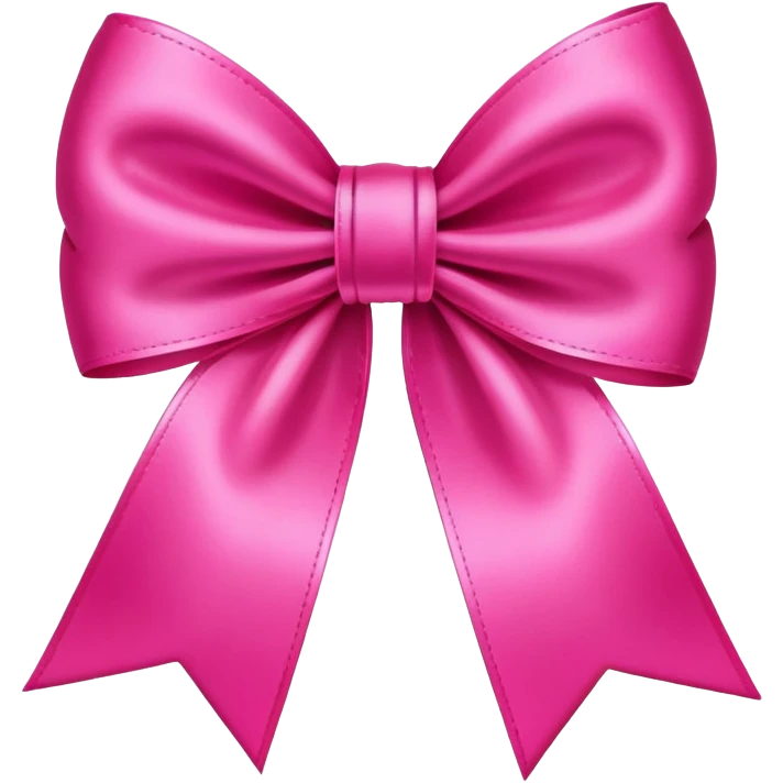 Hot pink bow emoji