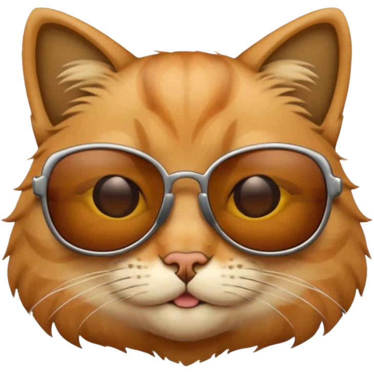 Cat wearing sunglasses emoji