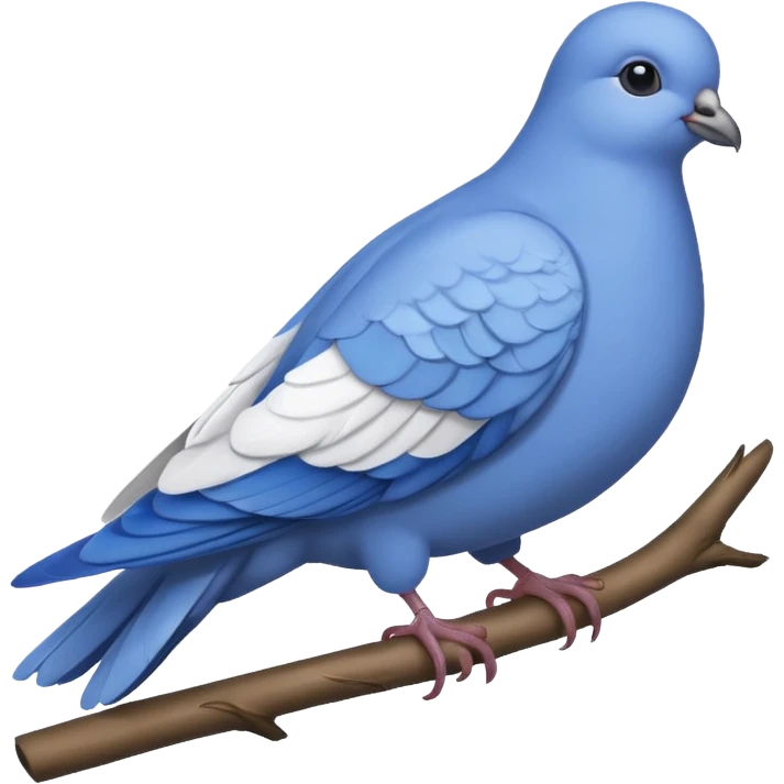 golubiro cartoon blue dove emoji