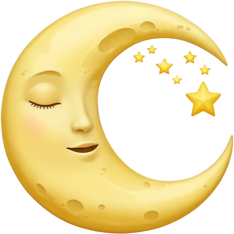 sleeping moon emoji
