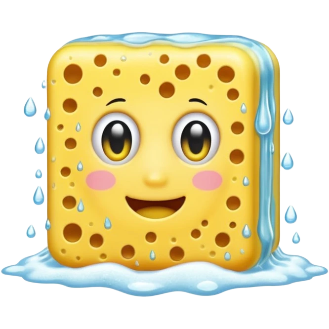 sponge with soap emoji
