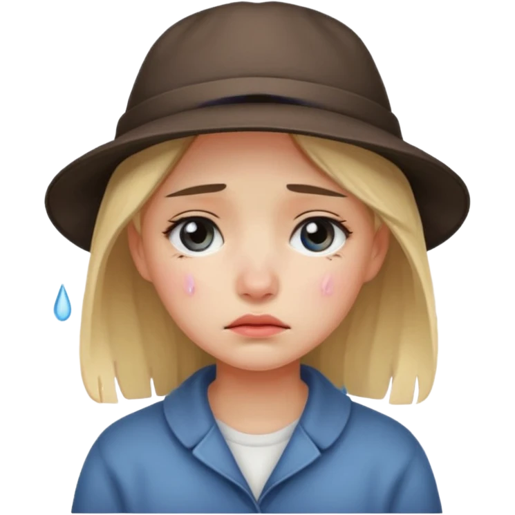 sad Girl with hats emoji