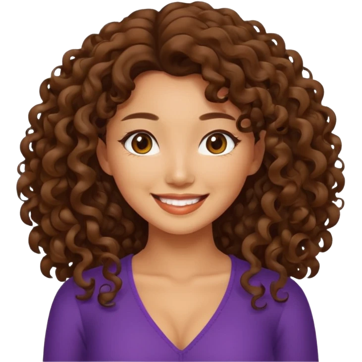 Sexy Asian women with curly lon* hair emoji