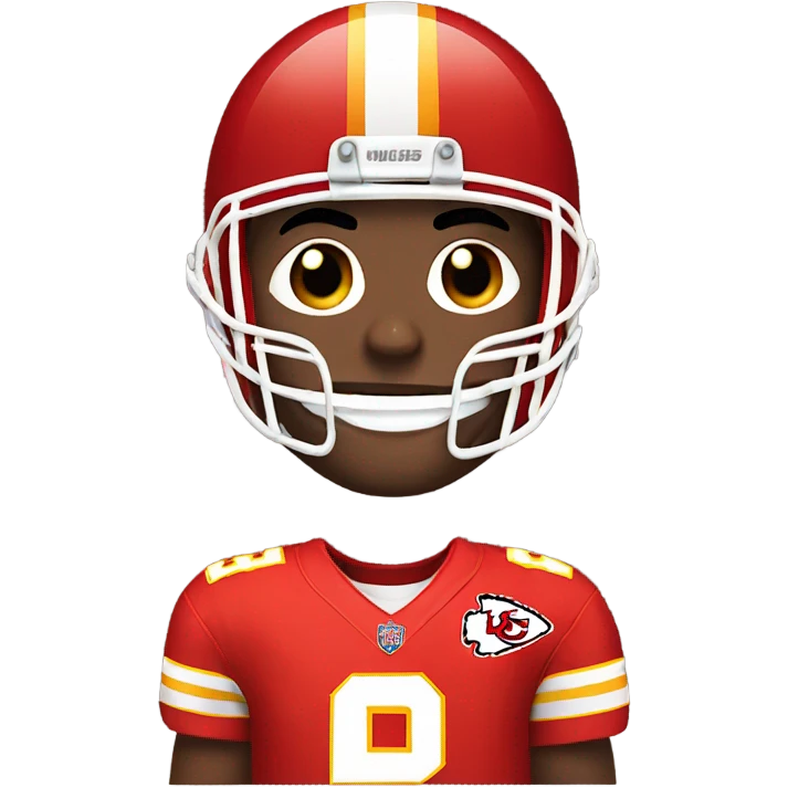 Josh in Chiefs jersey emoji