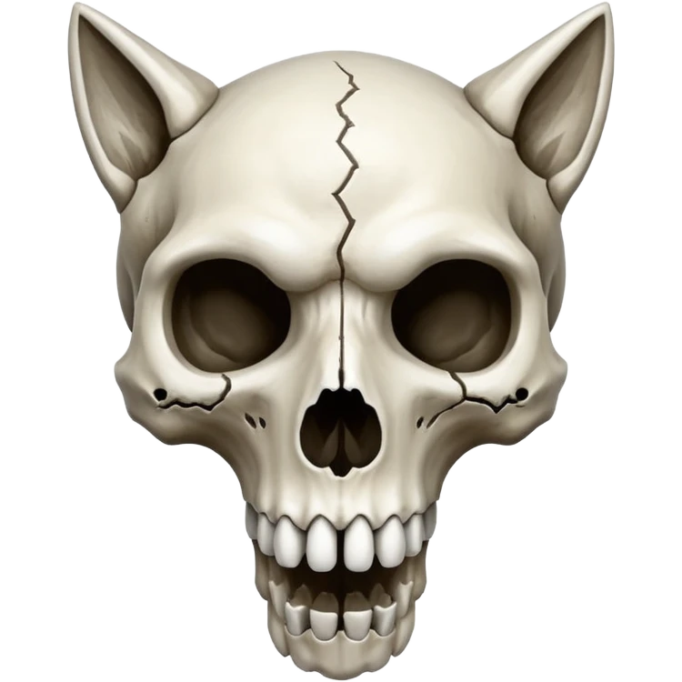Wolf skull emoji