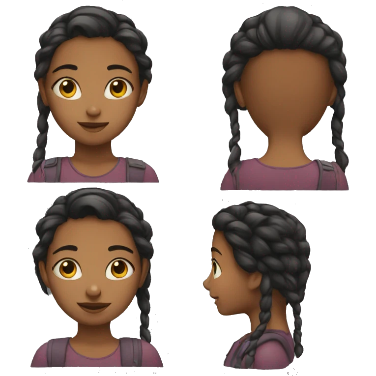 young girl emoji