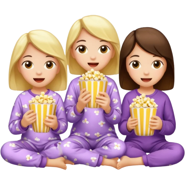 Girls movie night  emoji