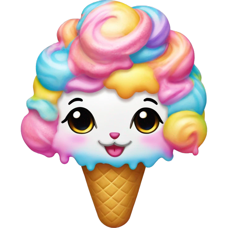 ice cream lisa frank emoji