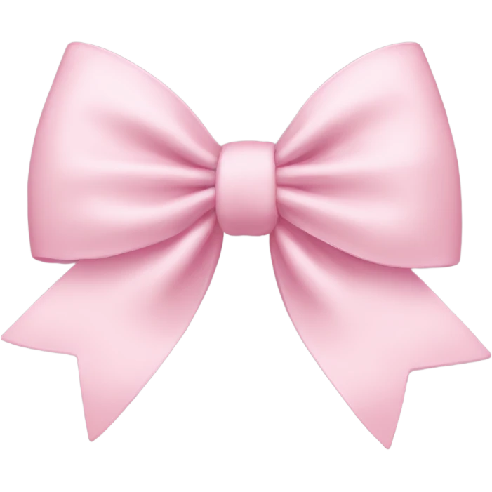 light pink bow emoji