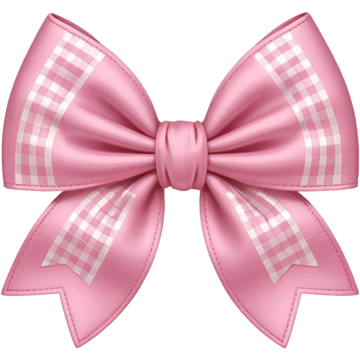light pink vichy bow emoji
