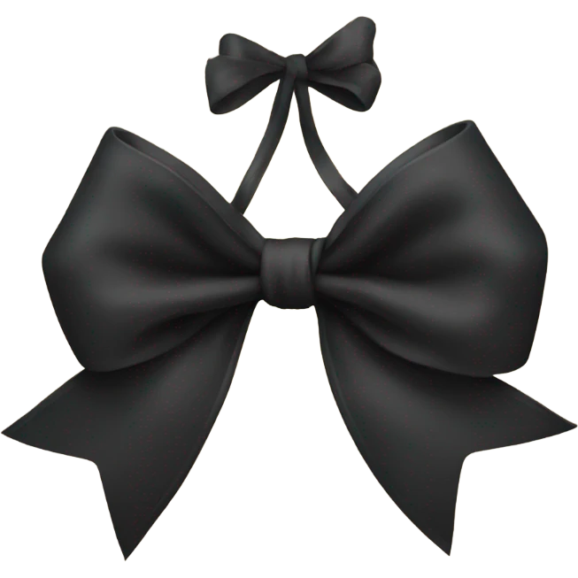 black bow emoji