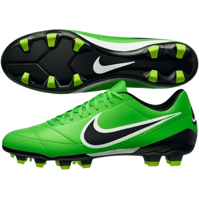 Nike soccer cleats, top view, no text, apple emoji style emoji