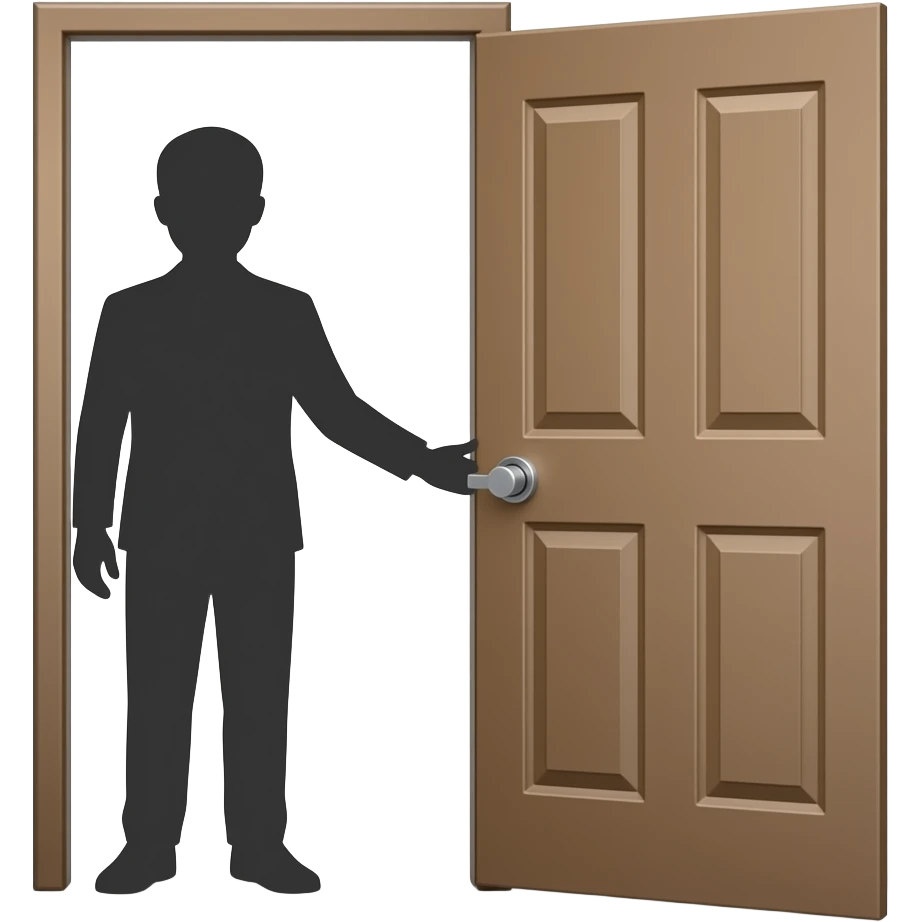 open door shadow emoji