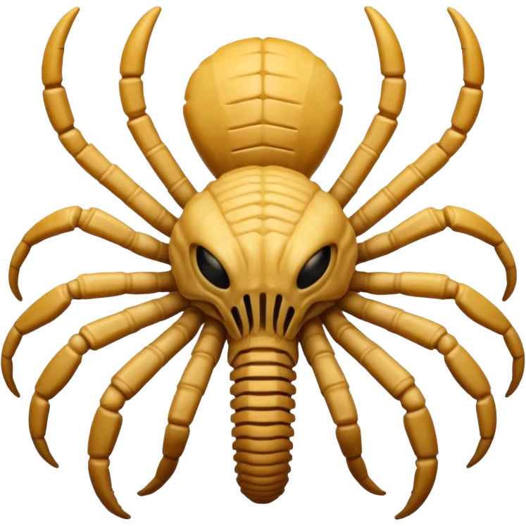man with Facehugger emoji