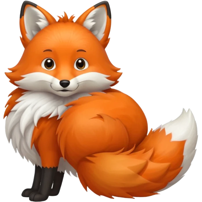 big fox tail emoji