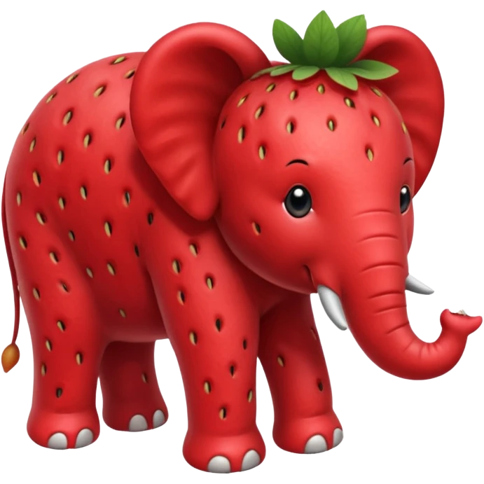 strawberry elephant emoji