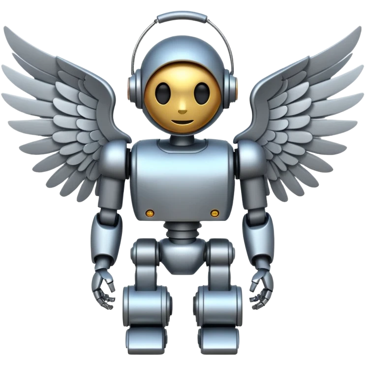 Robot with wings emoji